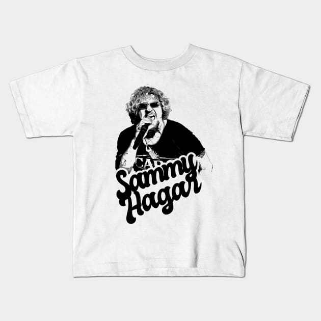 Sammy Hagar 80s Style classic Kids T-Shirt by Hand And Finger